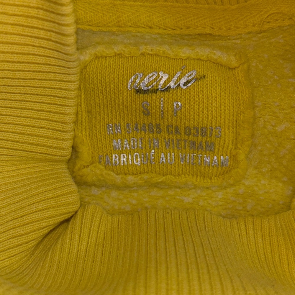 Aerie Yellow Crewneck Sweater - Picture 4 of 4
